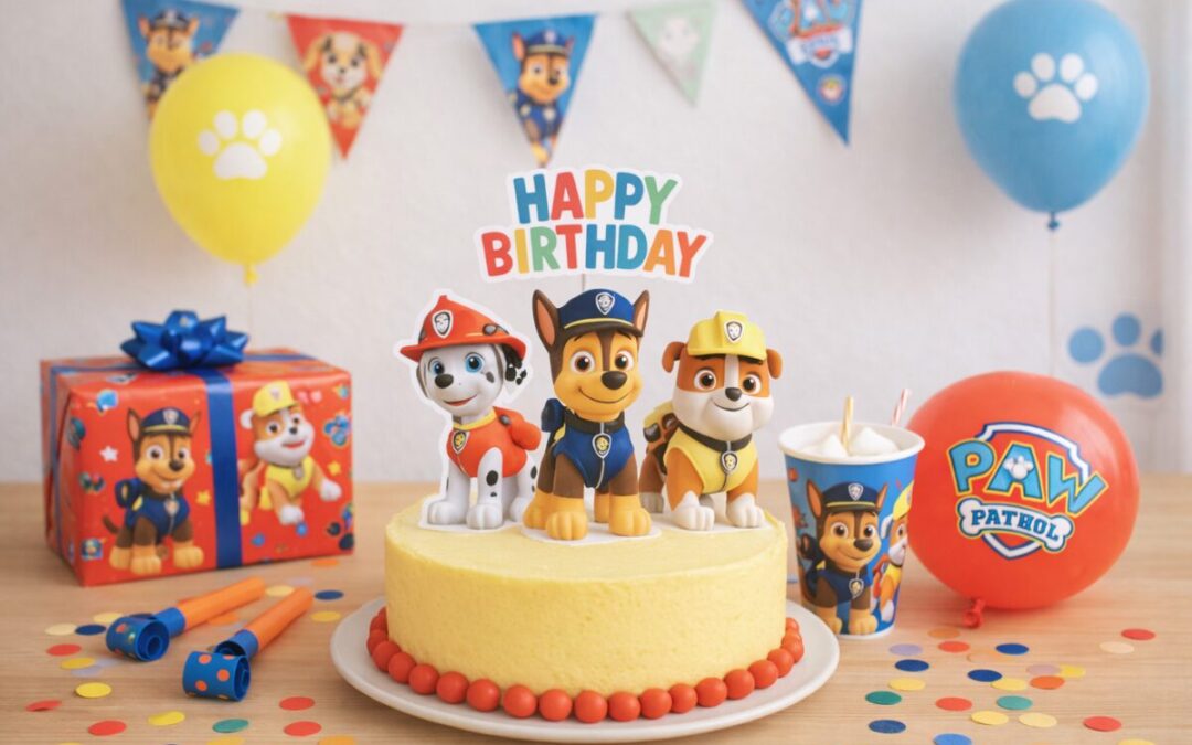 Kindergeburtstag feiern: Paw Patrol Mottoparty