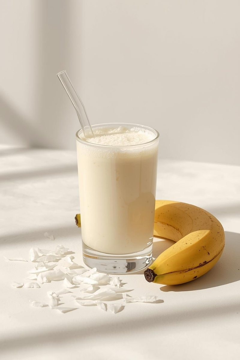 Vanille-Kokos-Drink Mocktail Drinks ohne Alkohol Schwangerschaft