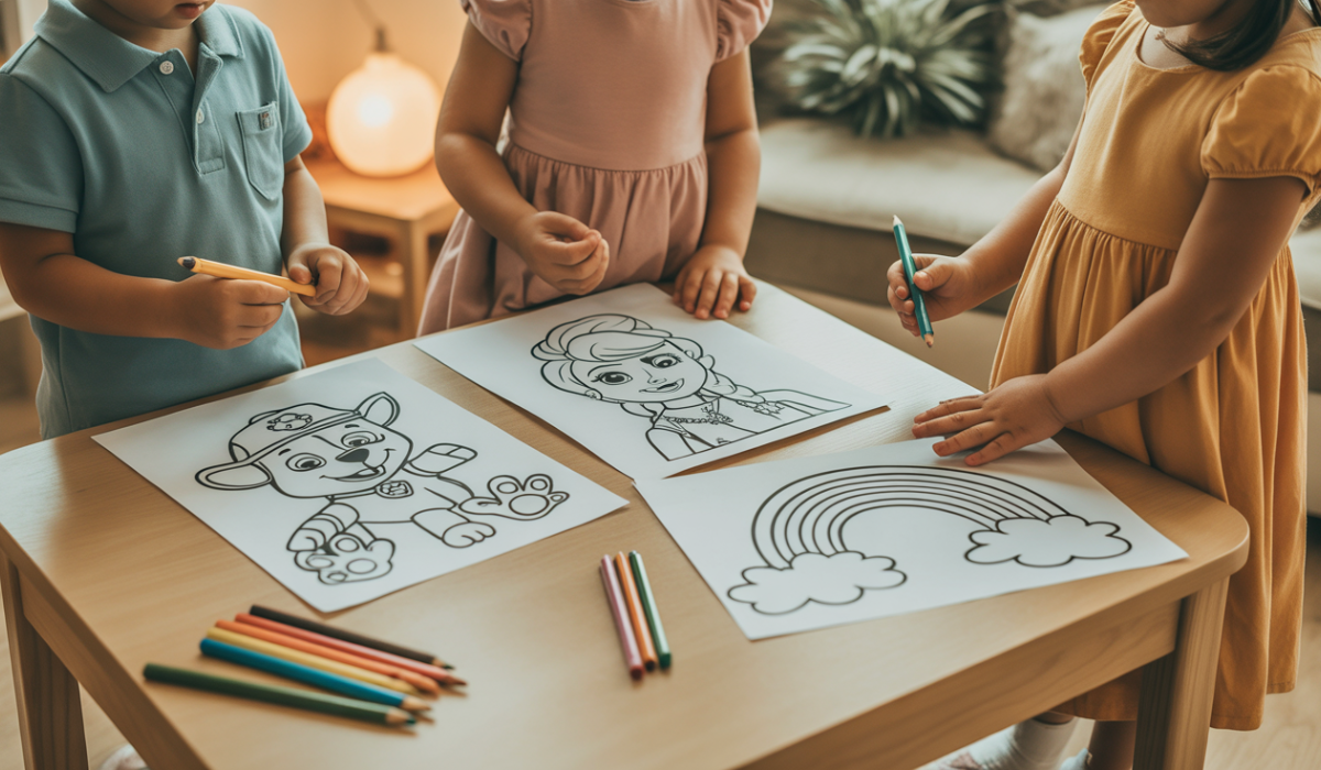 Ausmalbild für Kinder einfach mit KI selber erstellen Ausmalbild für Kinder einfach mit KI selber erstellen