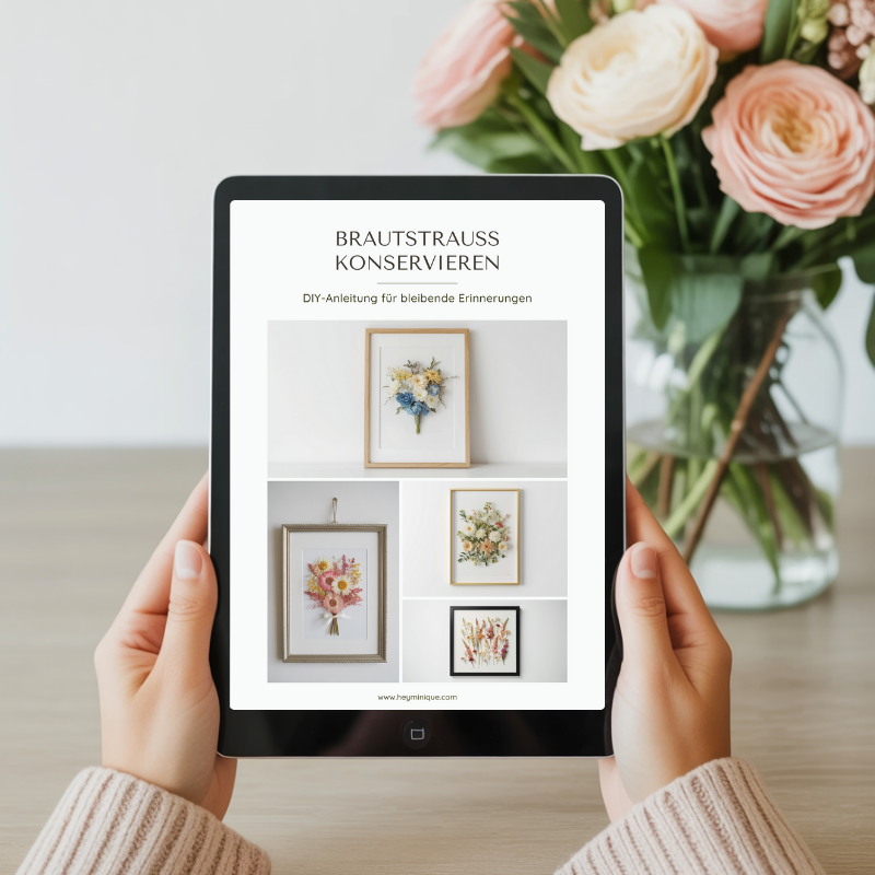 Mockup EBook DIY Brautrauss konservieren