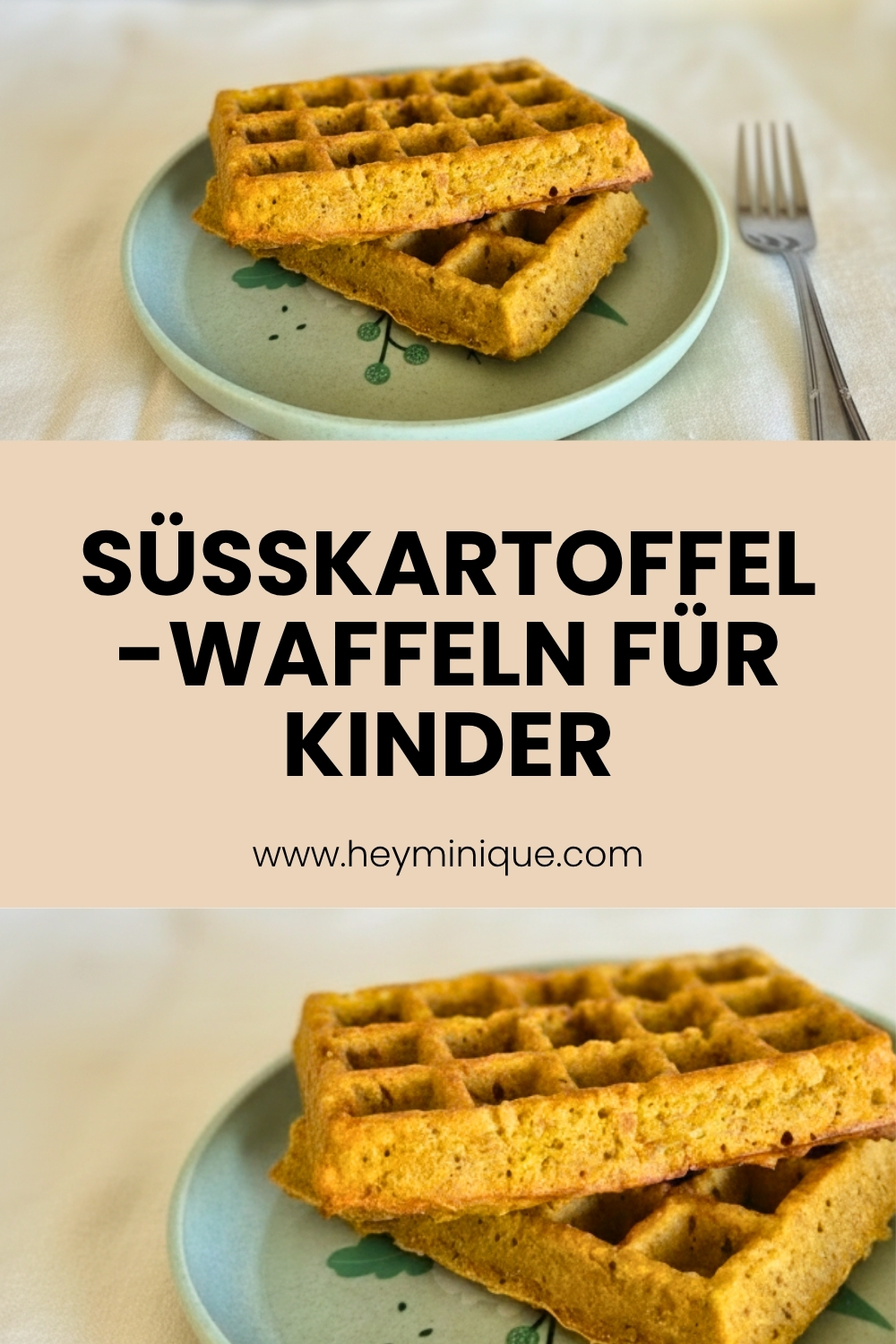 Gesunde S&uuml;sskartoffel-Waffeln f&uuml;r Babys & Kleinkinder