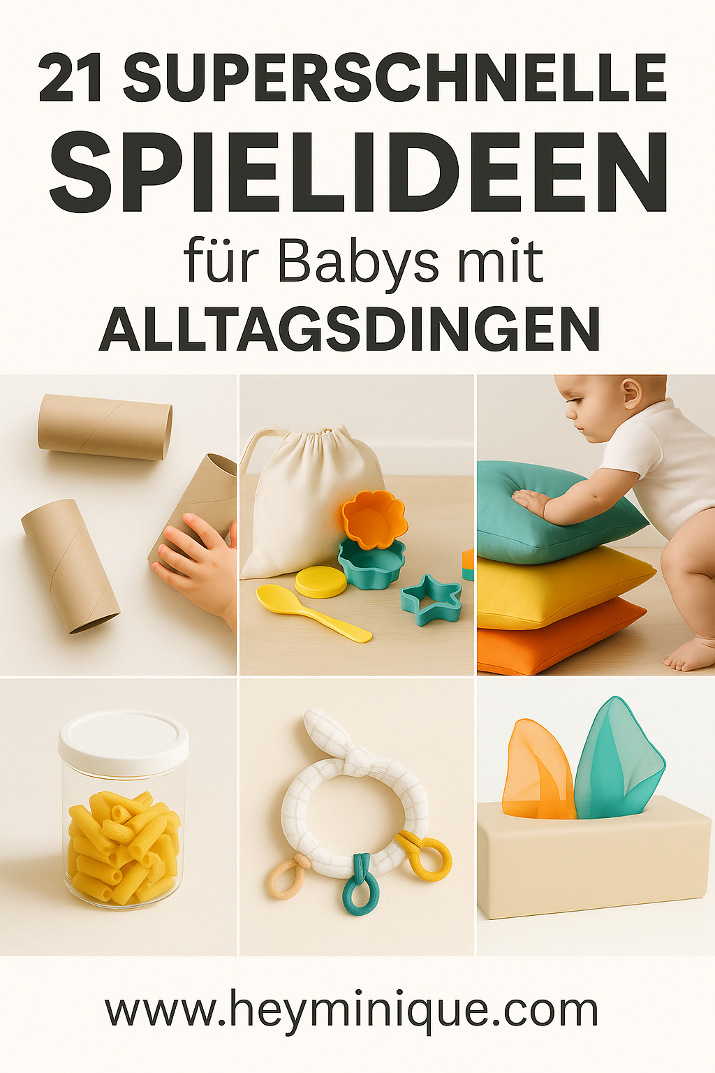 Schnelle Spielideen für Babys mit Alltagsdingen Schnelle Spielideen für Babys mit Alltagsdingen
