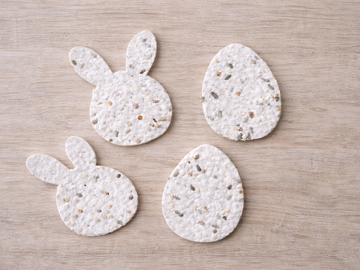 Saatpapier-Anh&auml;nger zu Ostern - Osterbastelideen f&uuml;r Kinder