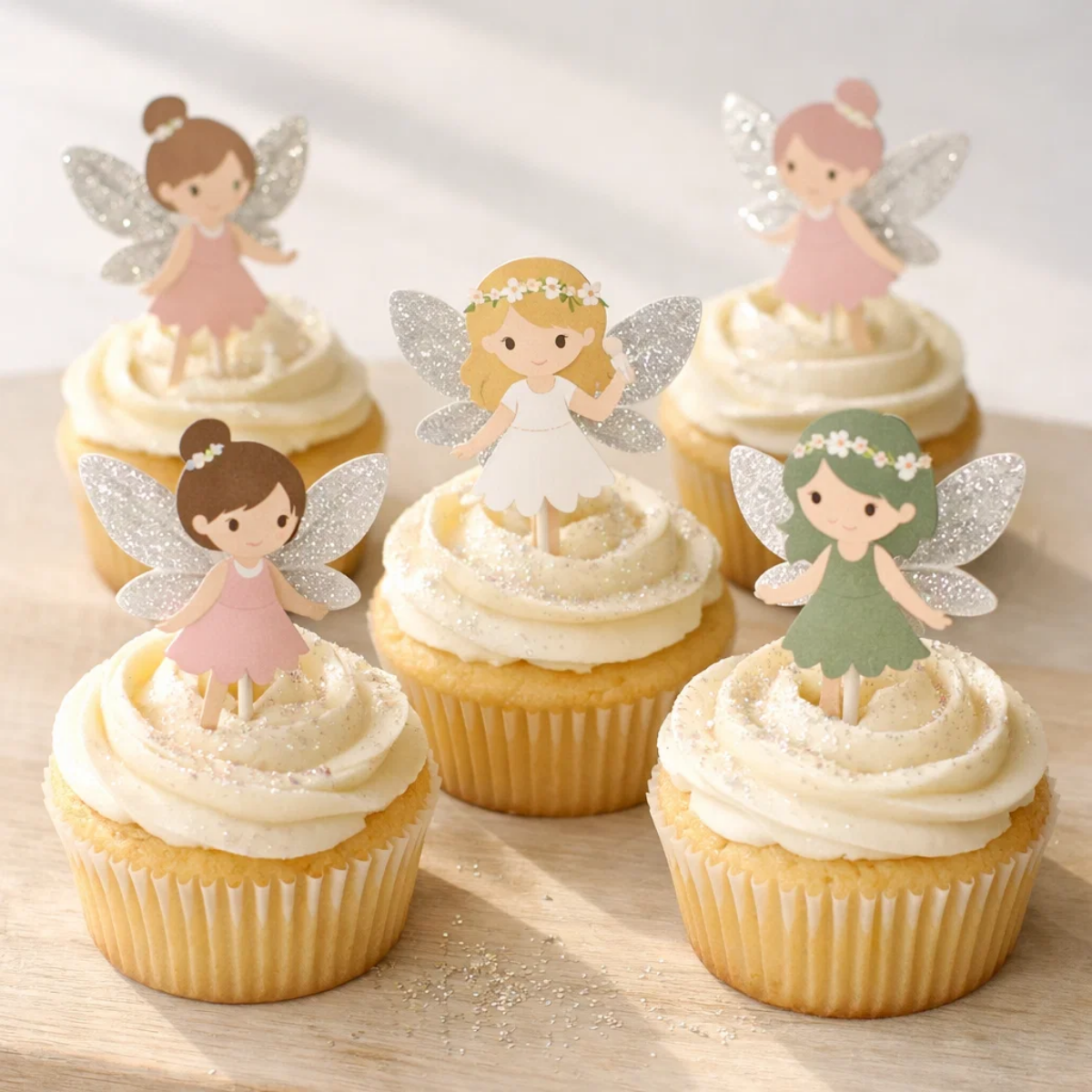 Feen-Geburtstag Snack Feen-Cupcakes Feen-Geburtstag Snack Feen-Cupcakes