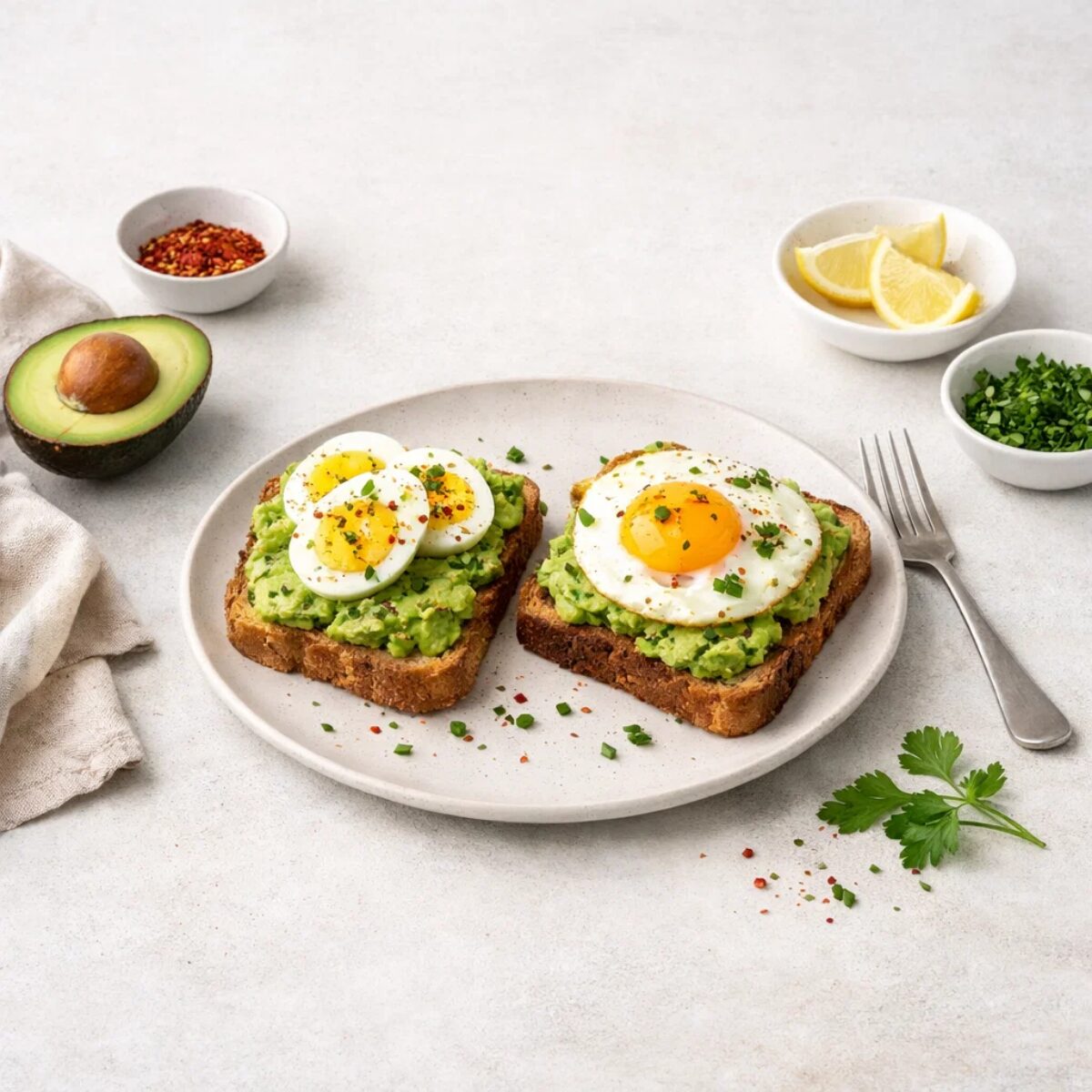 Schnelle Rezepte Schwangerschaft - Vollkornbrot mit Avocado und Ei