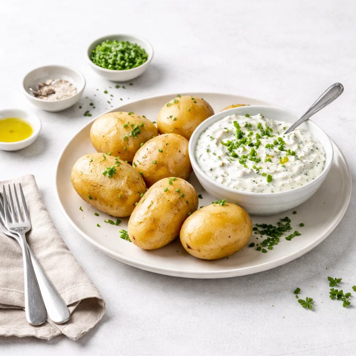 Schnelle Rezepte Schwangerschaft - Kartoffeln mit Kr&auml;uterquark