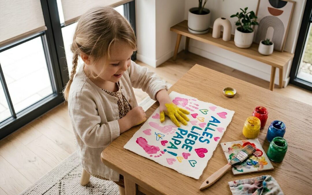 Vatertagsgeschenk basteln mit Kindern: 12 besondere Ideen