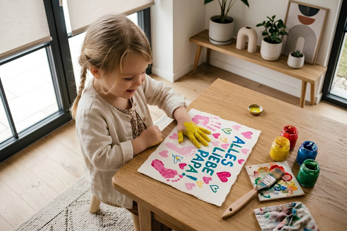 Vatertagsgeschenk Basteln mit Kindern
