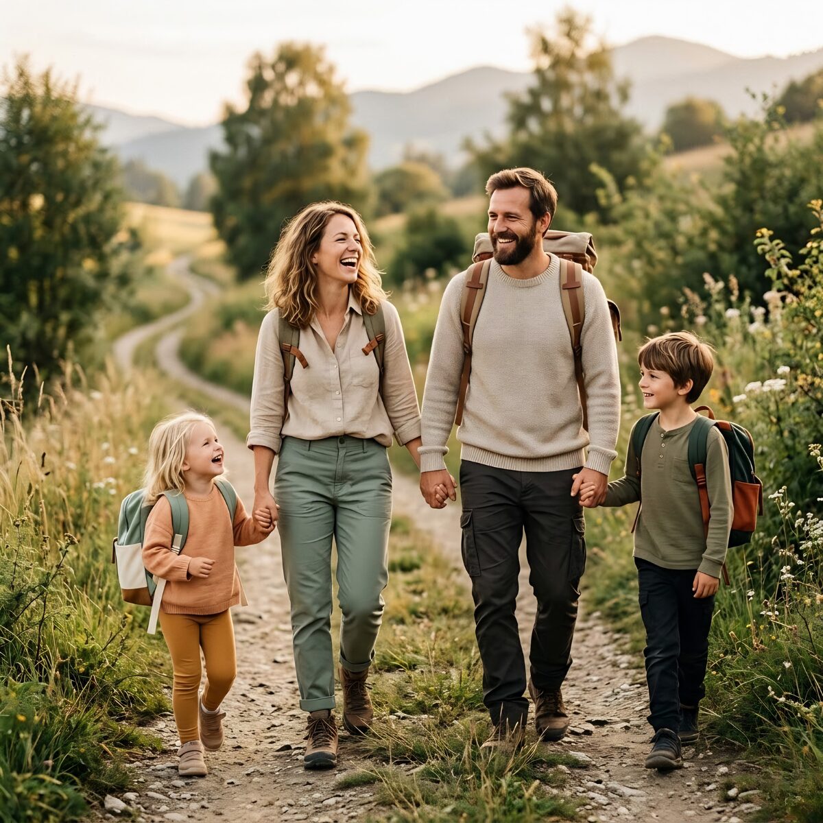 Vatertag Ausflug mit Kindern - Wandern