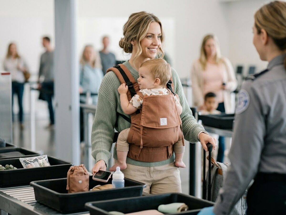 entspannter-flughafen-security-check-familie-reisen